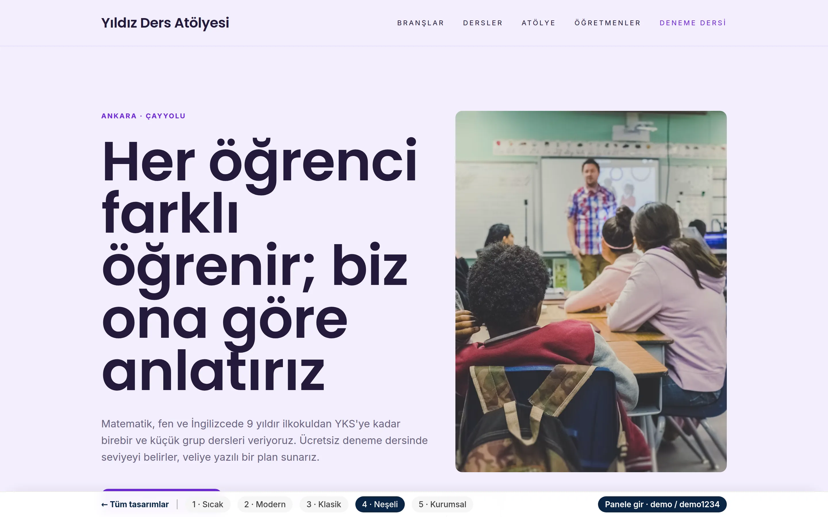 Tasarım 4 — Neşeli