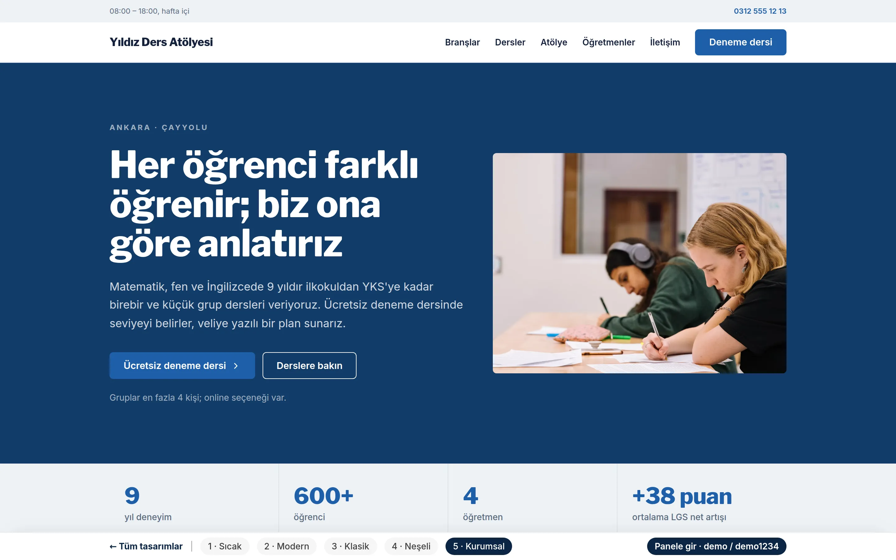 Tasarım 5 — Kurumsal